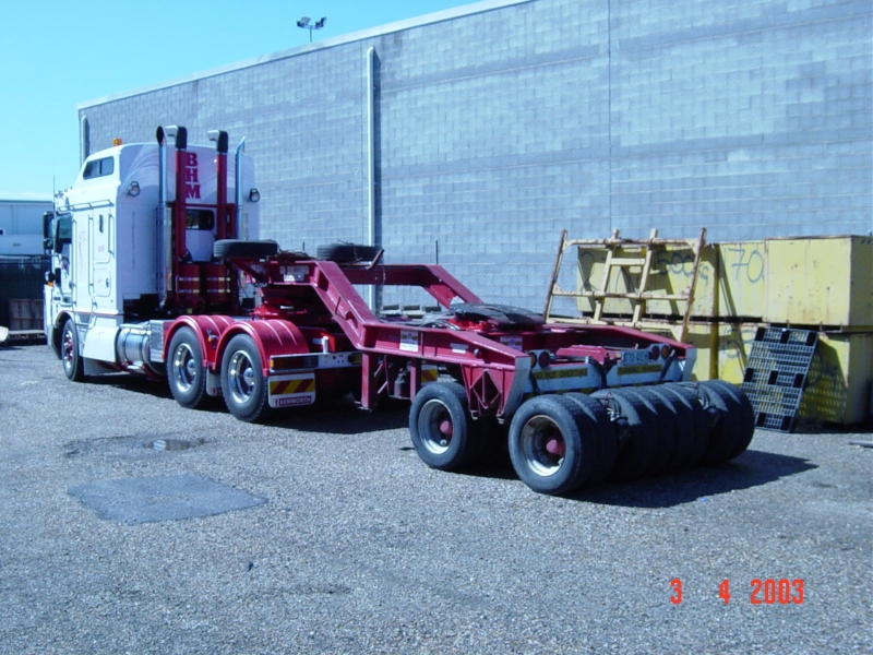 low loader on board scales
