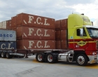 quad axle semi trailer with on board scales