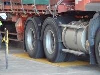 Drive axles on weighbridges