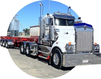 Australian on-board truck scales fitted to grains bulk truck and trailers